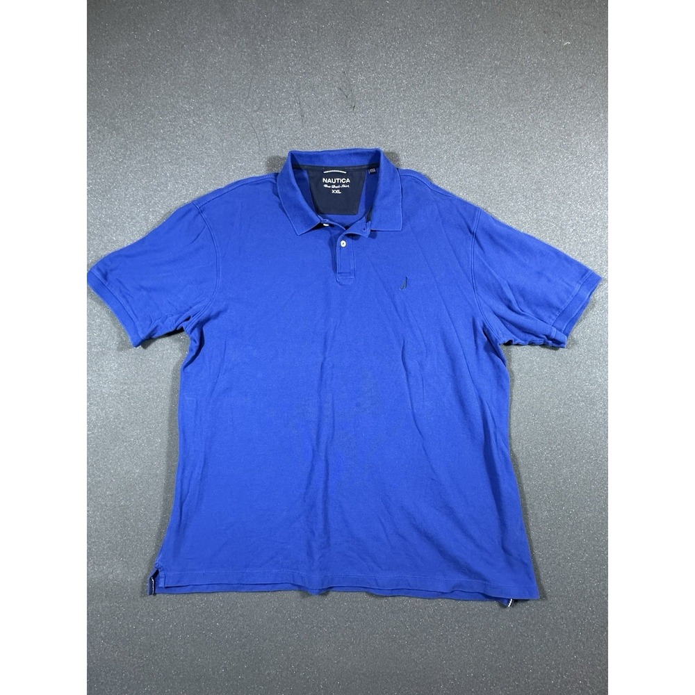 Men's Nautica True Deck Blue Polo XXL